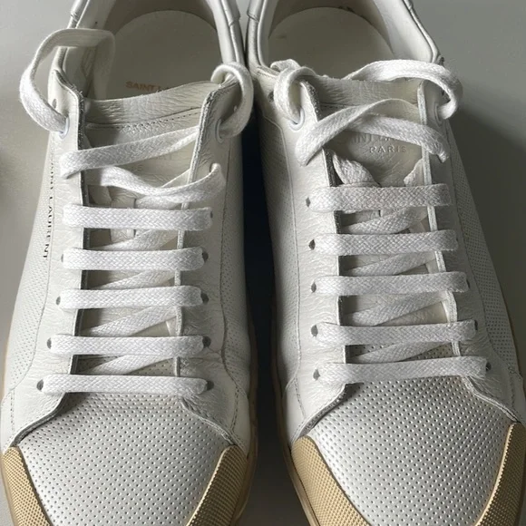 Brand New - Saint Laurent - Court Classic Low Top Sneakers - Picture 10 of 12